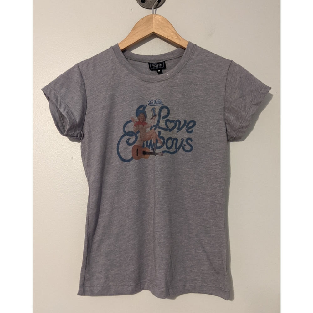 Von Dutch I Love Cowboys Short Sleeve T-Shirt